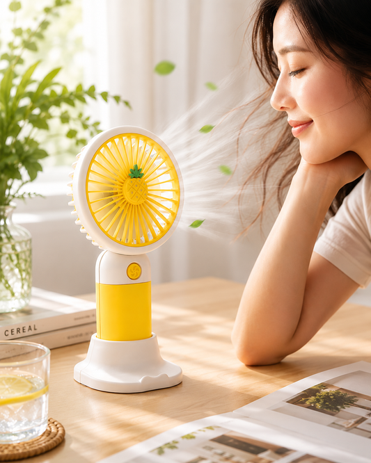 Pack of 3 Mini USB Rechargeable Handheld Fans