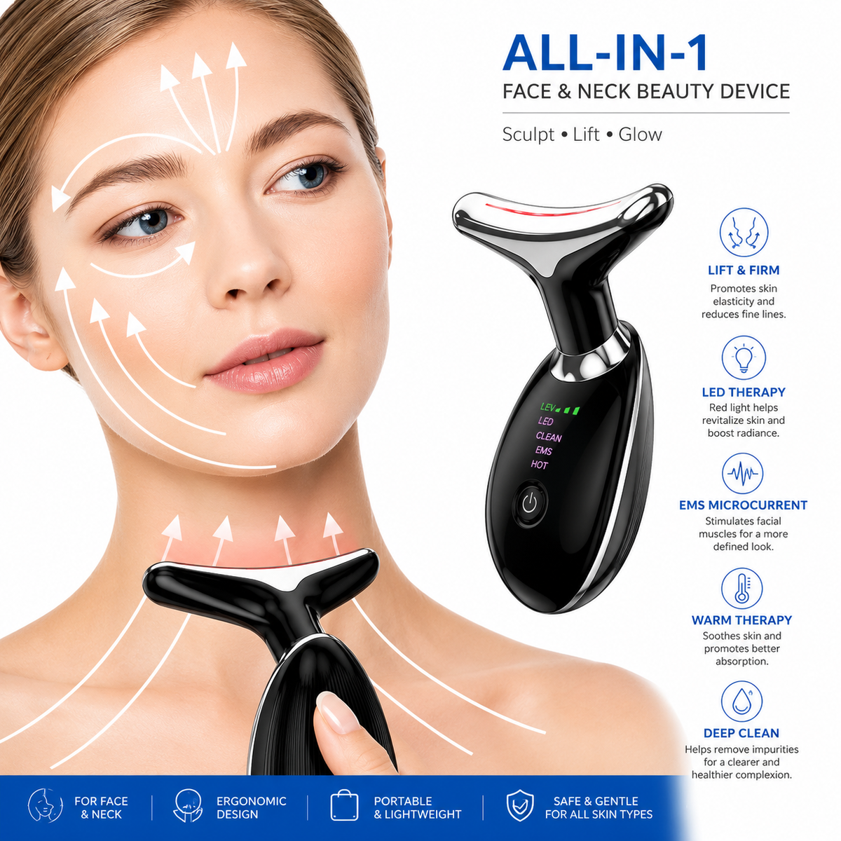 Neck & Face Beauty Massager